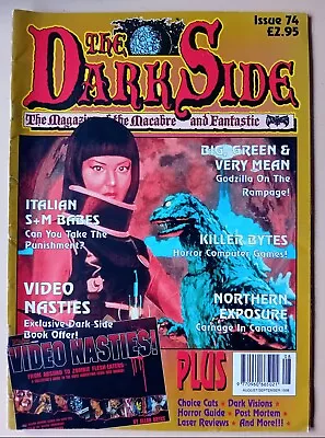 The Dark Side #74 1998 Uk Horror Magazine : Italian S+ Godzillam Babes • £5