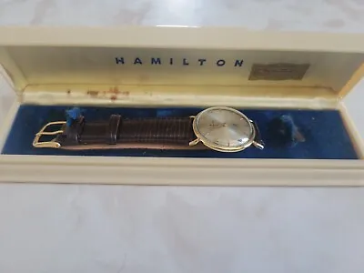  14K Solid Gold Hamilton 22J GR 770 Vintage Mens Watch Manual Winding  • $664