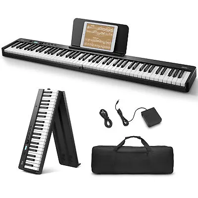 Eastar EP-10 Folding Digital Piano Keyboard Bluetooth 88 Velocity-Sensitive Key • $119.95