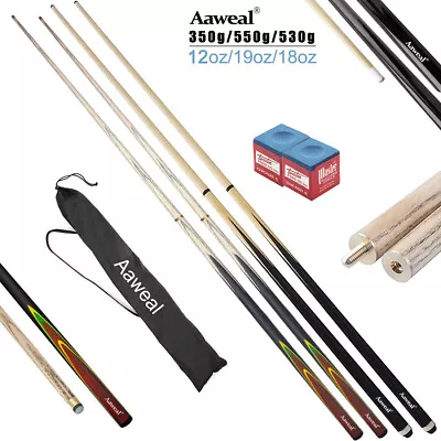£26.99 • Buy 2 X 57'' Inch White Ash Wood Snooker/Pool Cues Billiard Sticks Ideal For Adults