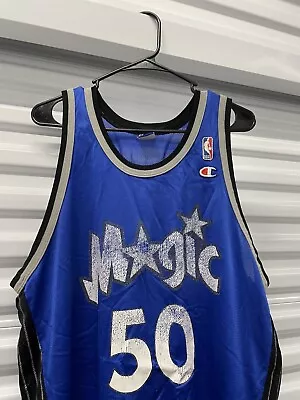 Vintage 1999 Champion Orlando Magic #50 Corey Maggette Rookie Jersey 48 L XL • $71