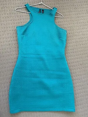 $14.99 • Buy Gorgeous Mango MNG Dress In Turquoise Green Blue Sz M Zara