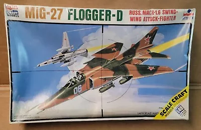 ESCI Mig-27 Flogger -D Factory Sealed 1980 Issue 1:48 Model Kit SC-4020 • $24