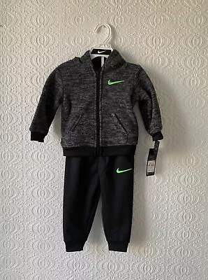 Nike Baby Boys Tracksuit Grey / Black Size 12 Months BNWT • £23.99