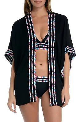 La Blanca BLACK Catalina Coast Cover-Up US One Size • $24.66