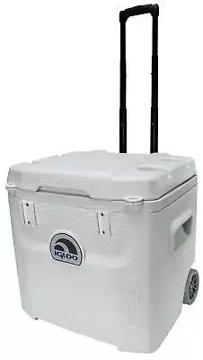 52 QT 5-Day Marine Ice Chest Cooler With Wheels White • $119.98