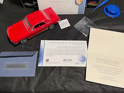 Franklin Mint 1965 Ford Mustang 45th Anniversary Limited Edition • $169.42