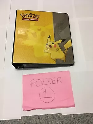 Ultra Pro PokÉmon Pikachu Yellow  3 Ring Binder Folder 2017+44 Pocket Sheets No1 • £4.99
