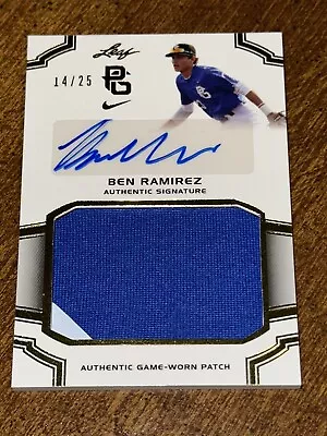 BEN RAMIREZ 2016 Leaf PERFECT GAME AUTOGRAPH PATCH #14/25 USC SEATTLE MARINERS • $29.99