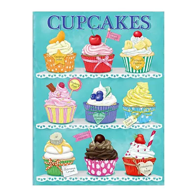 £4.95 • Buy Cupcakes Metal Sign Plaque Poster Cafe Kitchen Home Bar Shed Shop 122