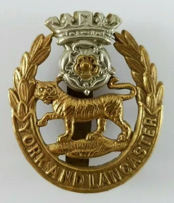WW1 York And Lancaster Regiment Cap Badge With Slider To Rear • £32.86