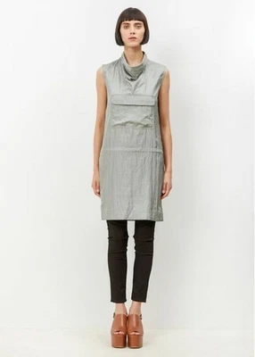 £45 • Buy NOMIA NYC Metallic Silver Anorak Shirtdress  Tunic V. Acne Size (S)