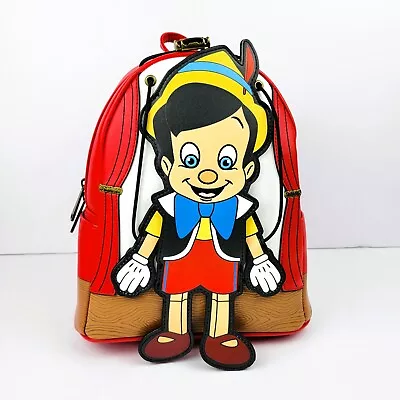 Loungefly Disney Pinocchio Marionette Figural Mini Backpack Puppet Strings • $207.30