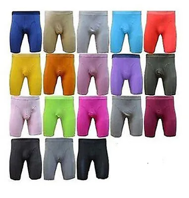Elegance Men`s Long Leg Boxers Superb Quality Soft Cotton Assorted Colors&sizes • £7.95