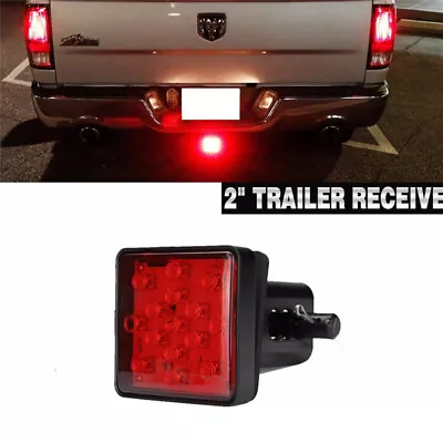 2  12LED Tow Bar Lamp Trailer Hitch Mount Tail Light Hitch Pin W/Lock Universal • $20.99