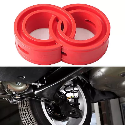 2pcs Red Car Rubber Shock Absorber Spring Bumper Buffer Power Cushion Type-D UK • £14.85