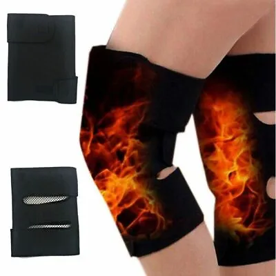2Pcs Self Heating Kneepad Belt Tourmaline Magnetic Therapy Knee Support Massager • $17.46