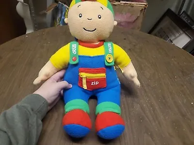 CAILLOU Cartoon PBS Kids 19  Learn To Dress Plush Doll Toy *RARE* Motor Skill  • $16.50