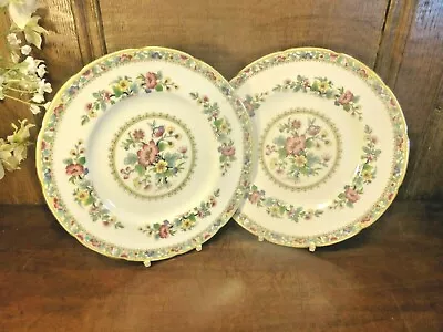 EXCELLENT Coalport  MING ROSE  SETS Of 2 SALAD/DESSERT PLATES - 20cms  • £11.95