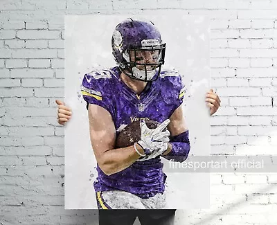 Adam Thielen Minnesota Vikings Poster Canvas Football PrintSport Wall Art • $37.95