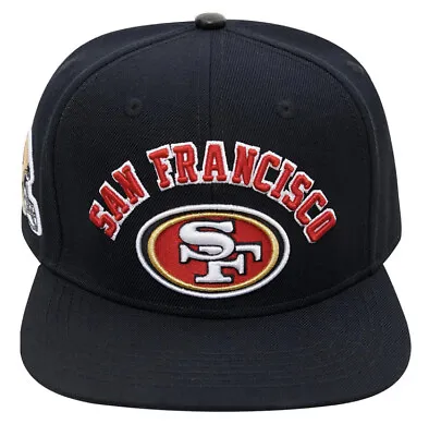 $36.27 • Buy SAN FRANCISCO 49ERS STACKED LOGO SNAPBACK HAT Pro Standard Black