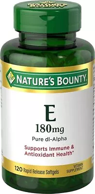 Nature's Bounty Vitamin E Pills And Supplement Softgels Supports Antioxidant He • $13.63