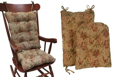 $56.14 • Buy Klear Vu The Gripper Non-Slip Somerset Tapestry Jumbo Rocking Chair Cushions  