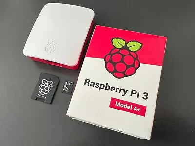 Raspberry Pi 3 Model A+ 512MB Quad Core WiFi Bluetooth + Case + 16GB Card - NEW • £22.50