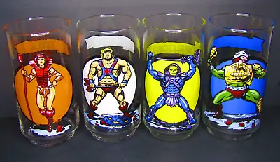 1983 MOTU Collector Drinking Glass He-Man Skeletor Teela Man At Arms Mattel • $355.55