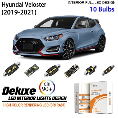 LED Interior Light Kit For Hyundai Veloster 2019-2021 White Light Bulb Upgrade • $18.90