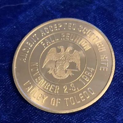 1984 Masonic A A S R  Valley Of Toledo Token • $14