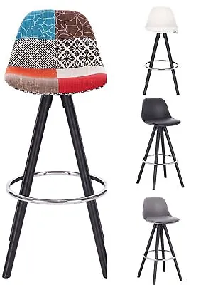 1x Bar Stools Faux Leather Upholstered Seat High Counter Barstool Pub Cafe Club • £50.99