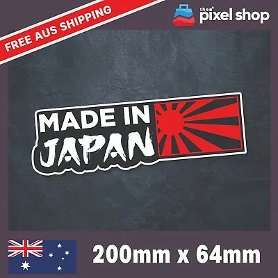 $5.99 • Buy Made In JAPAN JDM Rising Sun Windshield Window Car Decal Vinyl Sticker Nippon