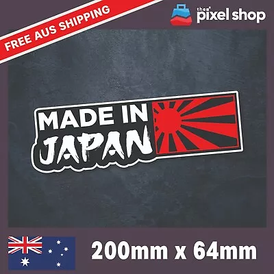 $5.99 • Buy Made In JAPAN JDM Rising Sun Windshield Window Car Decal Vinyl Sticker Nippon