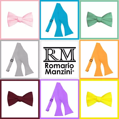 Romario Manzini® Men's Self Tie Bow Tie (29 Colors)  • $10