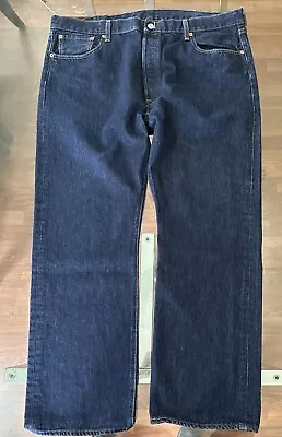 LEVI'S  Mens 501 Original Fit Button Fly Blue Jeans Dark Navy Wash 40x30 Levi • $19.99
