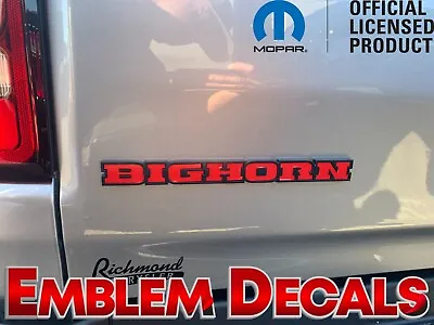 Ram 1500 DT  BIGHORN  Emblem Decal Overlay Decal 2019 2020 2021 2022 2023 2024 • $15