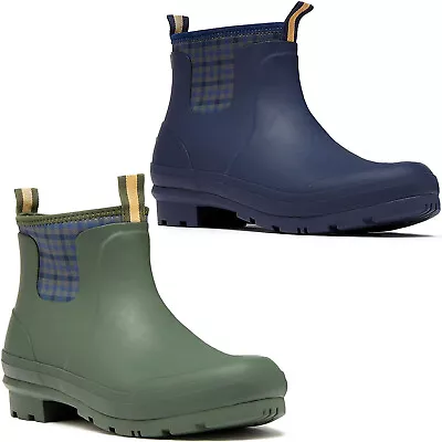 Joules Womens Foxton Low Rise Outdoor Ankle Wellington Boots Wellies • $73.50