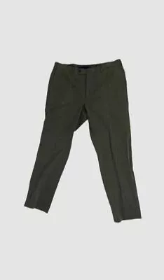 $245 Incotex Men's Gray Benson Straight Leg Chino Trousers Pants Size 36W • $68.38