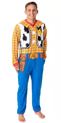 Disney Mens' Toy Story Movie Sheriff Woody Costume Footless Union Suit • £29.69