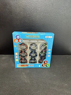 Magnetic Rings Fidget Toys 9Pcs Fidget Spinner Rings Promote Hand Flexibility • $21.95