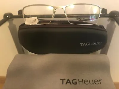 TAG-Heuer Titanium View Glasses NEW Mod. TH 7204-001 54 18 • £212.88