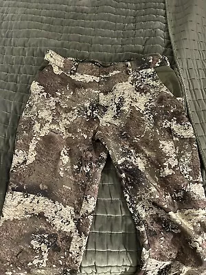 Mens XL Camo Pants Kryvo Windproof Pants Strata Camo Hunting Pants Scent Control • $32