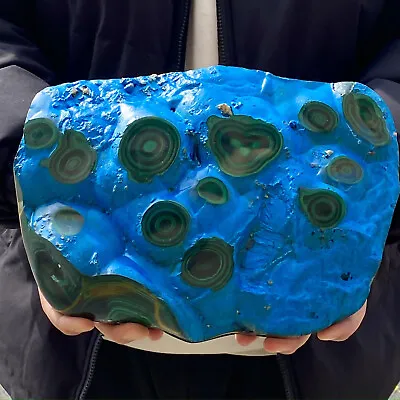 18.4LB Natural Malachite Stone Specimen Stones Original Mineral Cluster Specimen • $0.99