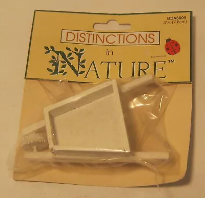 Distinctions In Nature 3  Miniature Wooden WHEELBARROW NEW In Package!!! • $6