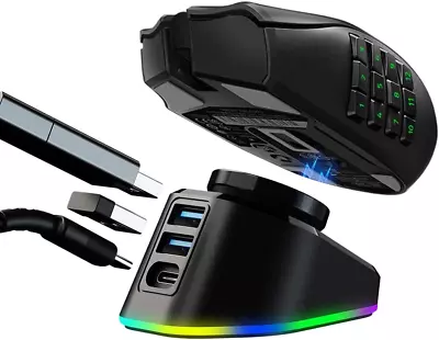 Mouse Dock Compatible With G502/G502 X/G703/G903 Lightspeed/G Pro Wireless And R • $64.17