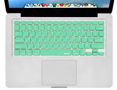 Hebrew English Keyboard Skin For MacBook Pro 13  15  17  Mint Green US Layout • $11.99