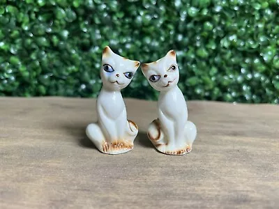  Vintage Siamese MCM Cat Kitten Salt & Pepper Shakers 2.5  • $10.50