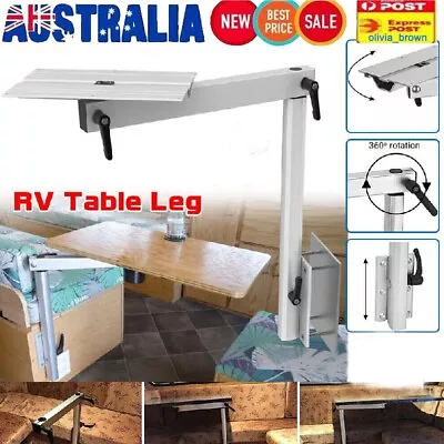 Adjustable RV Table Leg 360 Swivel Foldable For Marines Motorhome Aluminum Alloy • $84.79