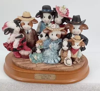 Enesco Mary's Moo Moos Cow-Memorating Ten Happy Years • $85